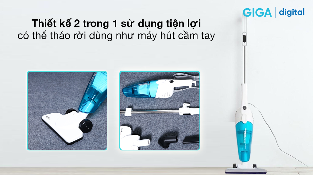 Các tiện ích đa dạng trên máy hút bụi mini cầm tay Deerma DX118C