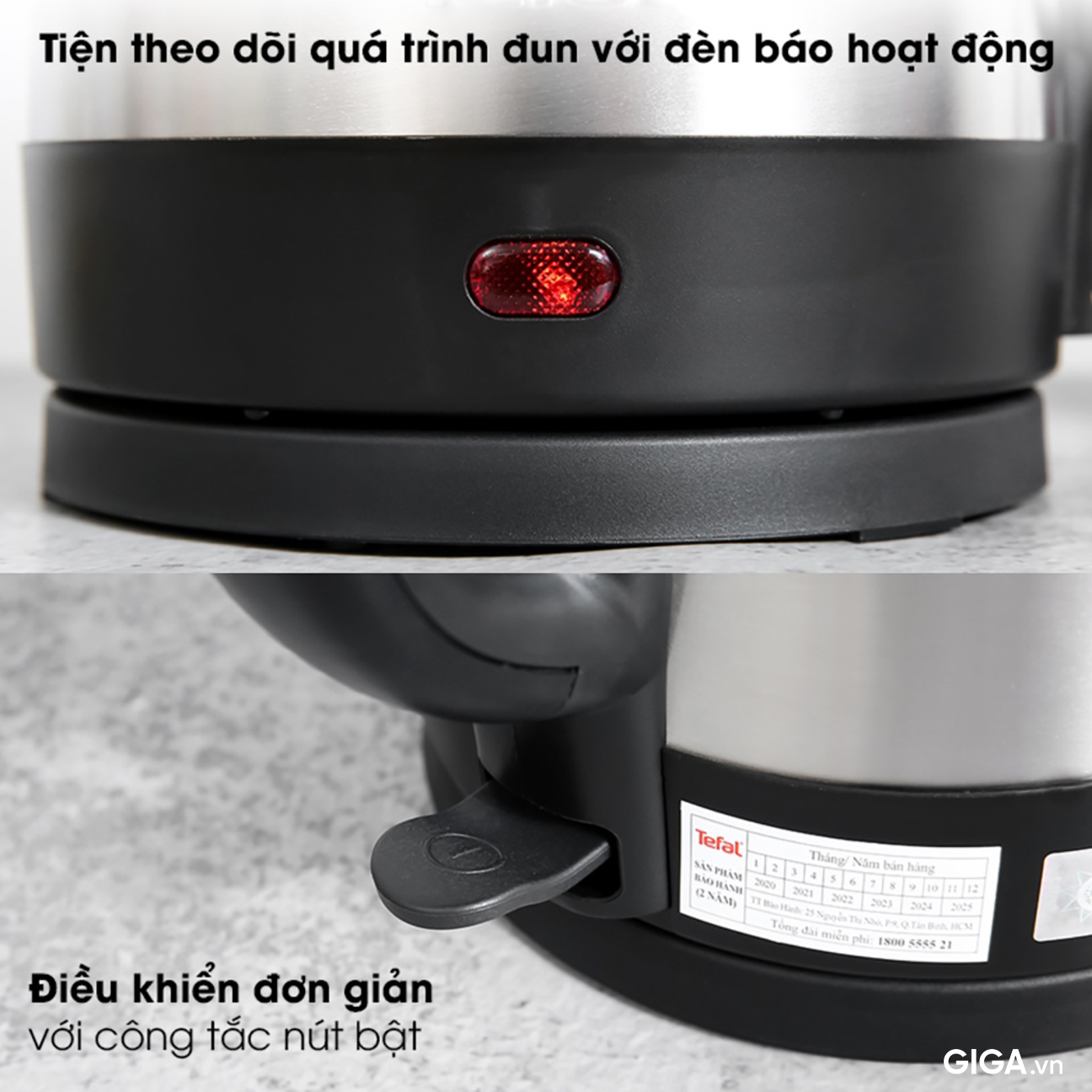 Ấm siêu tốc Tefal KI800D68 1.7L